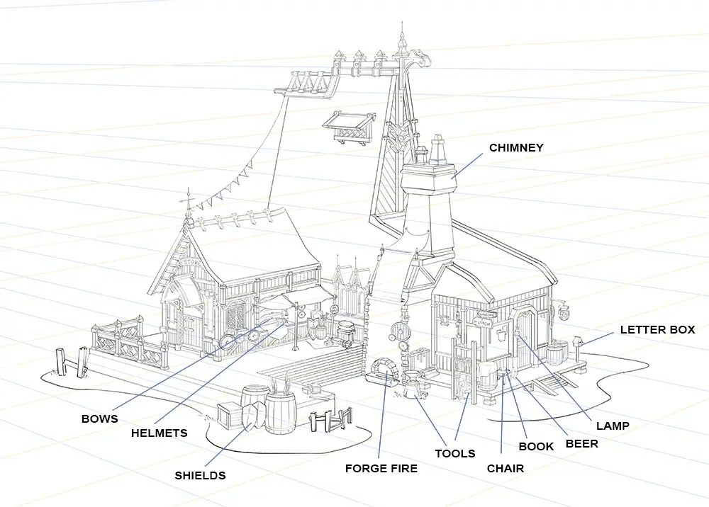 Background Design Tips for Consistent Animation Settings Background design for animation showing a 3D setting