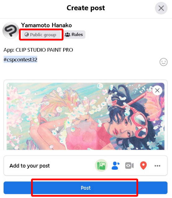 How to Apply Example of Facebook entry