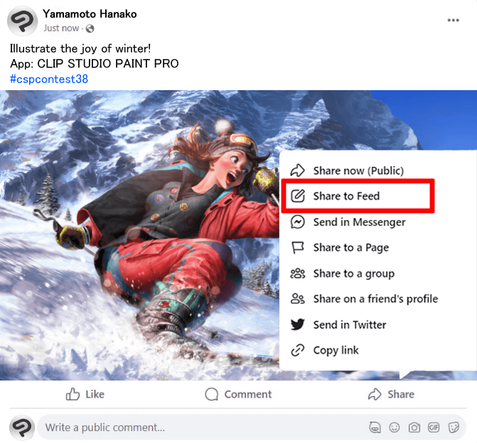 報名方法 Facebook的報名範例